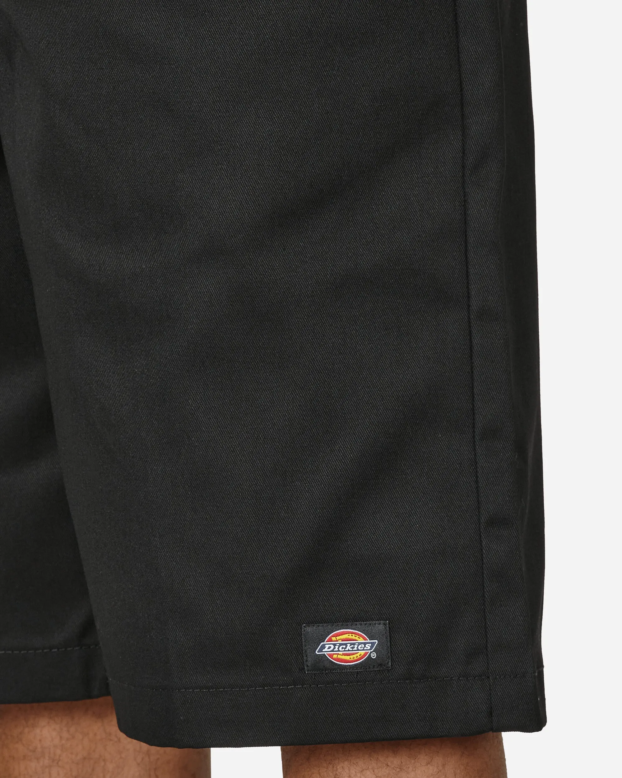 13 Inch Multi Pocket Work Shorts Black Comfortable Elastic Thread Edge Band