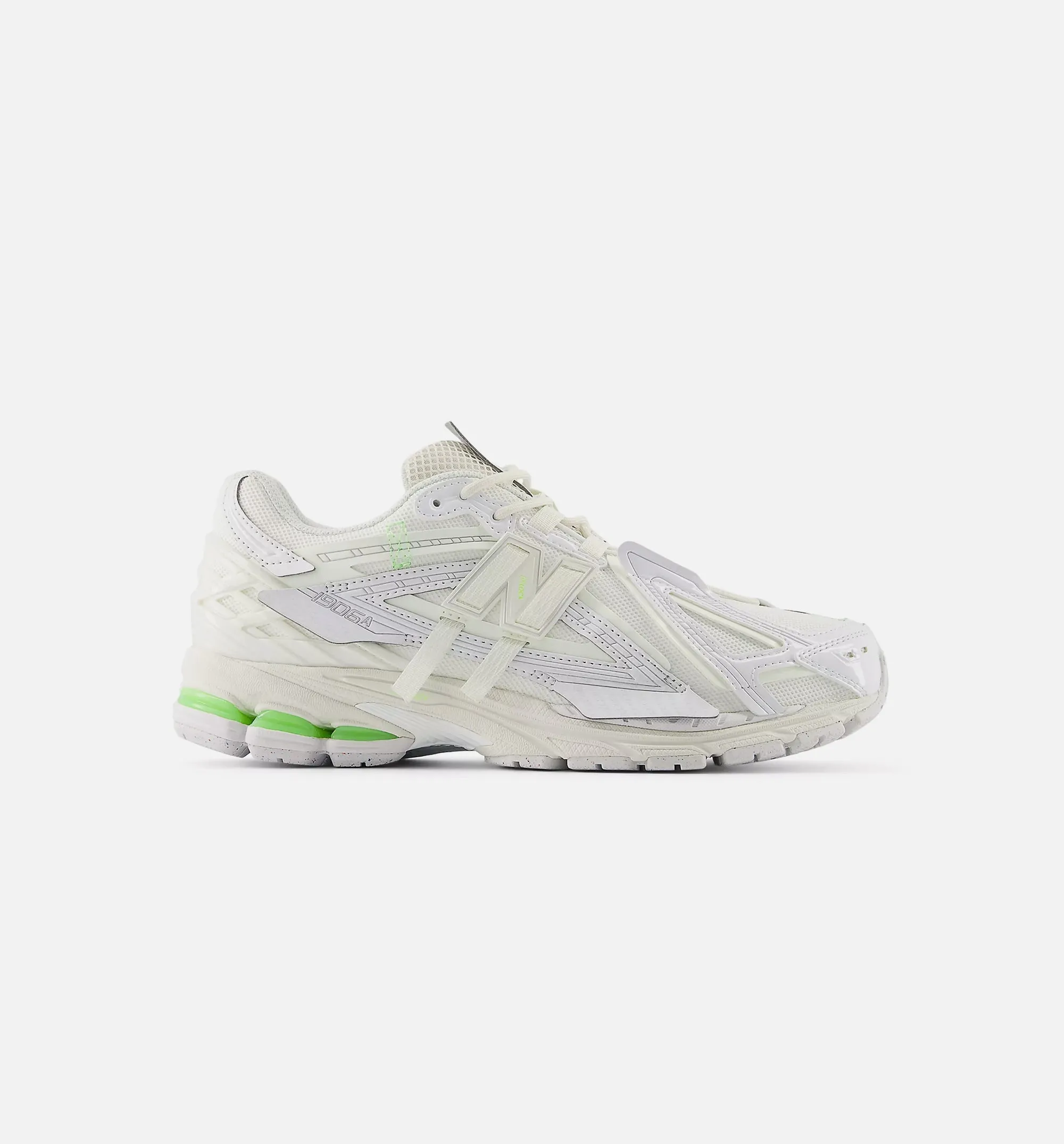 Sandal Silver Stretchable And Breathable Mesh Design Style 1906A Mens Lifestyle Shoe - White/Mint Flash/Silver Metallic