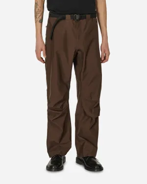 3L Wr Arc Pants Soil Brown Anti-Clasped Down Square Neck Waist