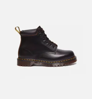 939 Vintage Smooth Leather Hiker Mens Boots - Black Fashion Comfort