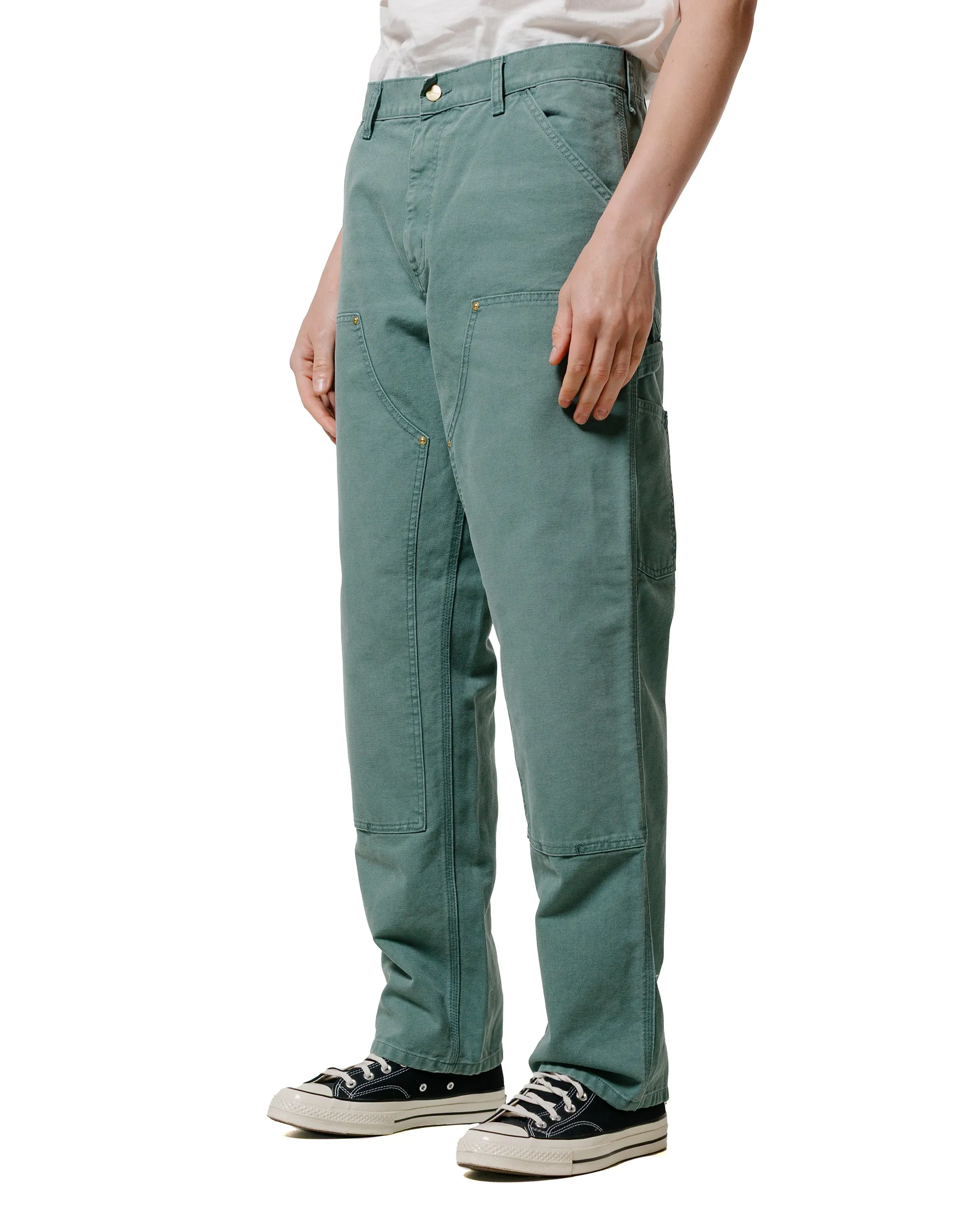Bias Seam Moisture Wicking Socks Carhartt W.I.P. Double Knee Pant Canvas Silver Pine Stone Canvas