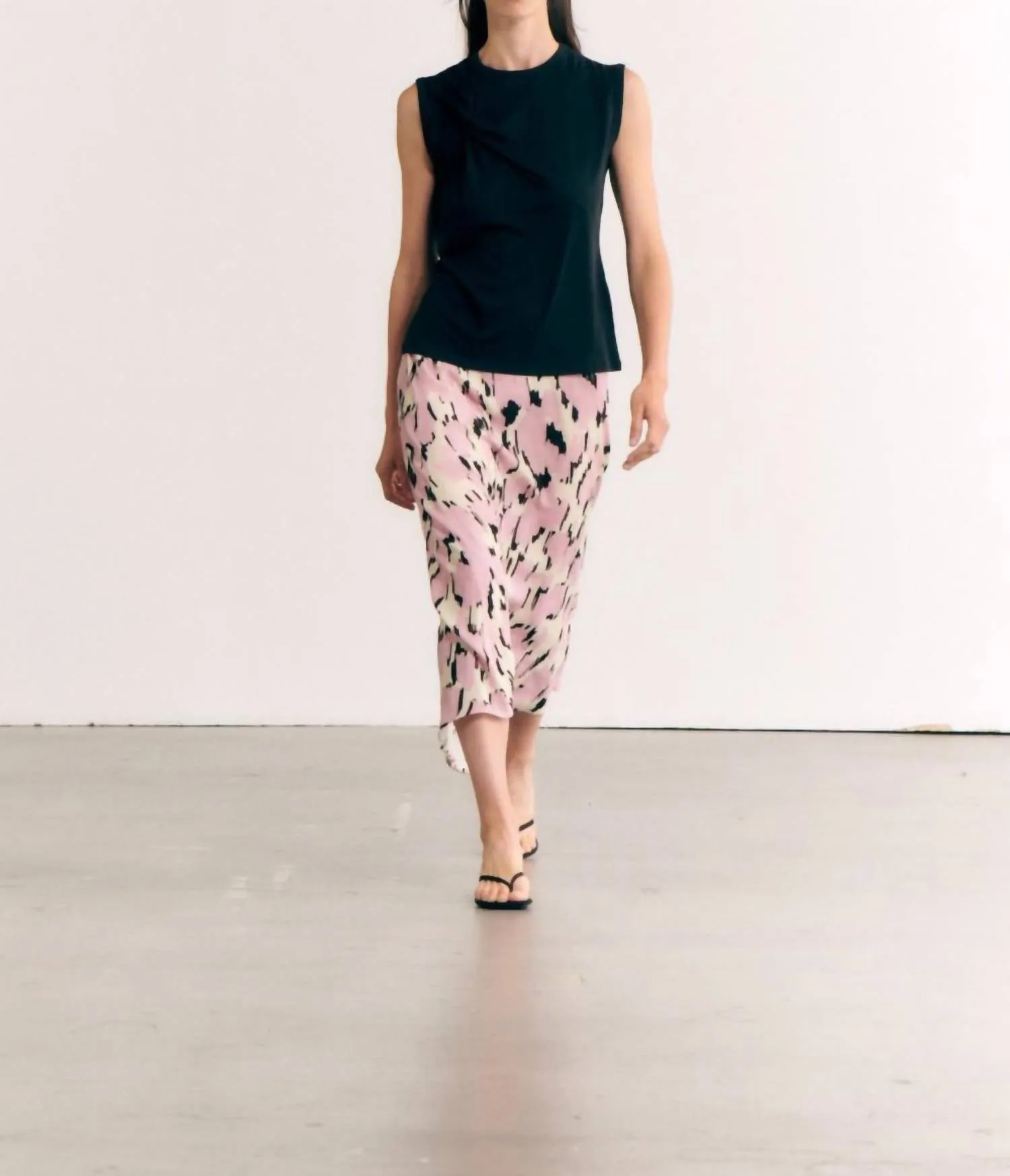 Jupe Abstraite En 7157 Rose