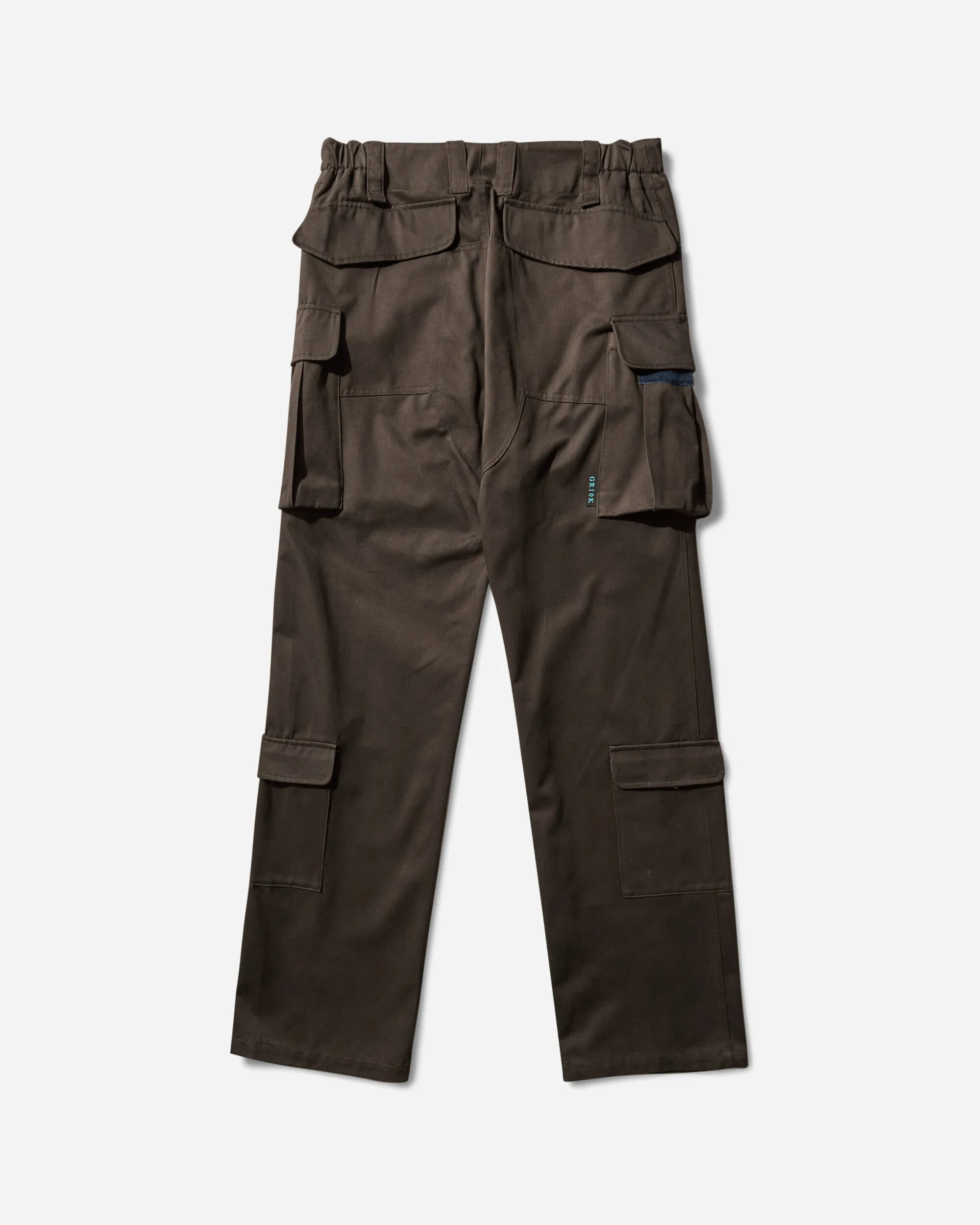 Velcro Closuring Men'S Warm Cargo Pants Soil Brown
