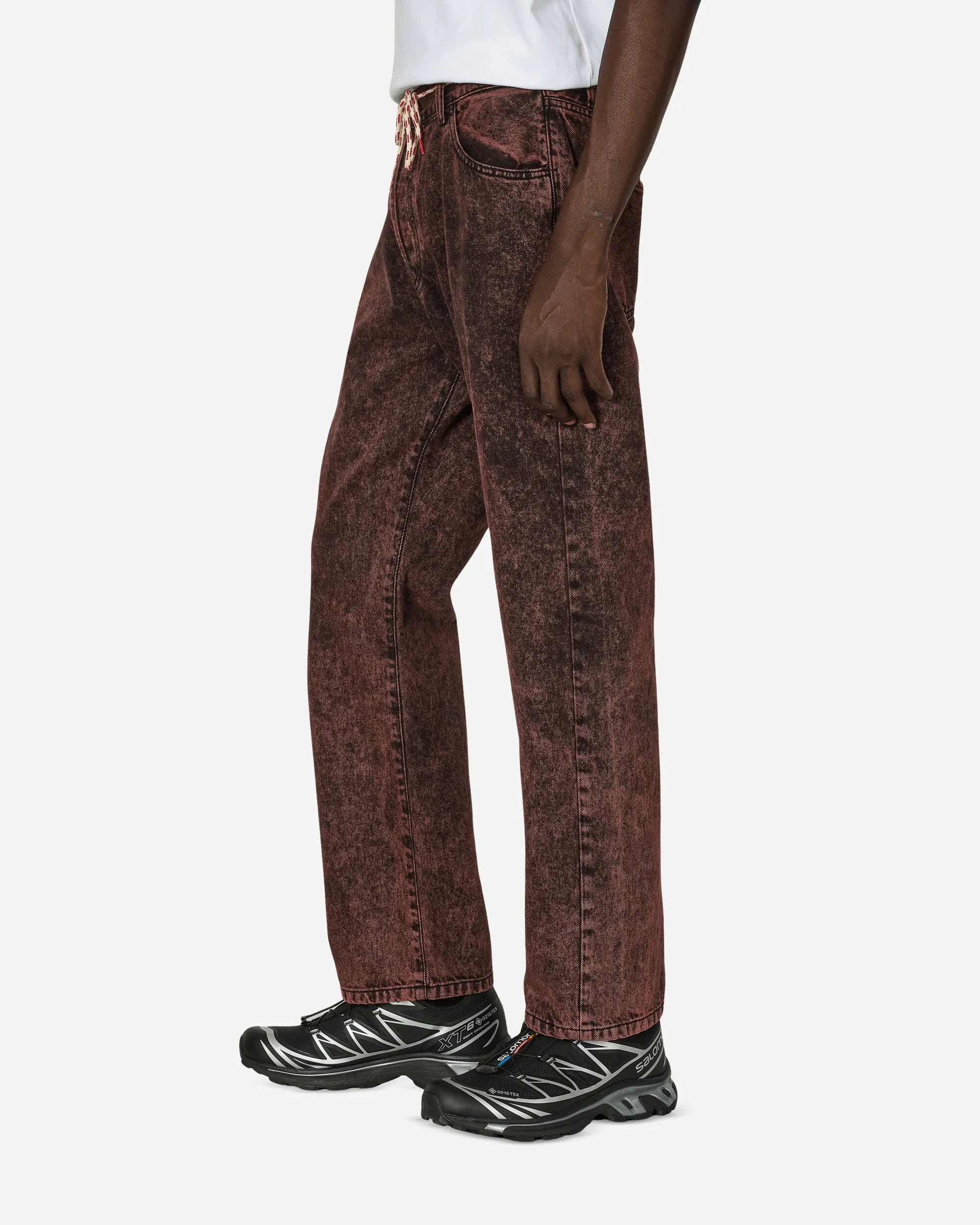 Partial Coverage Customizable Support Acid Wash Lily Jeans Red