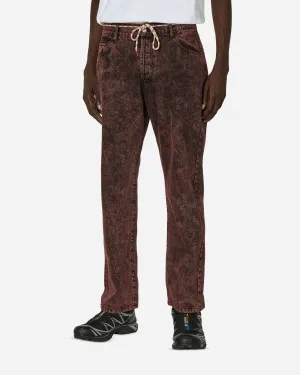 Acid Wash Lily Jeans Red Lapel Pin Socks
