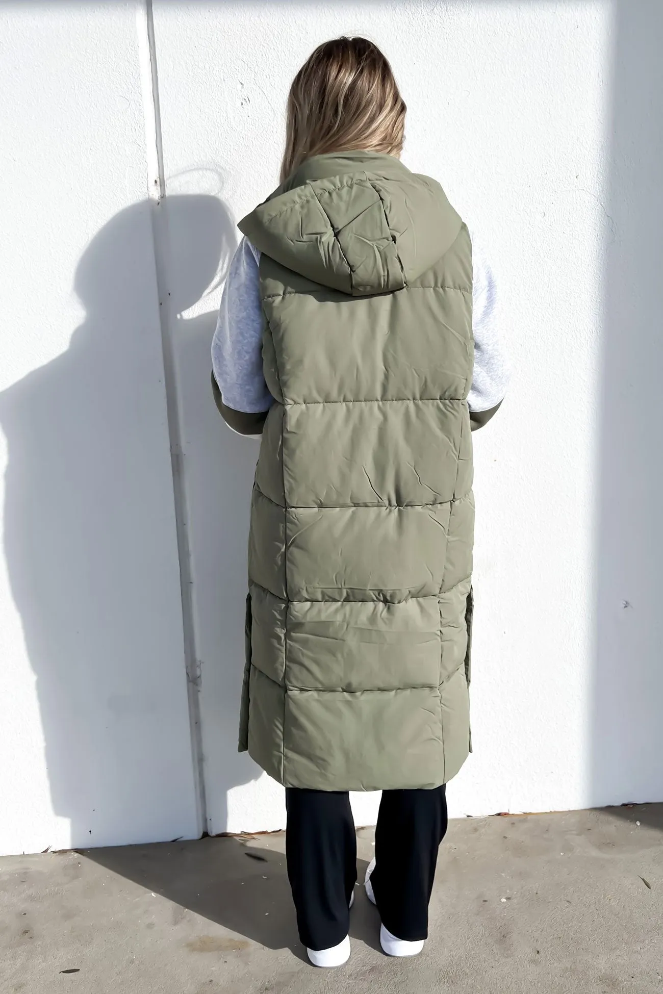 Comfort Section Active Midi Vest Khaki