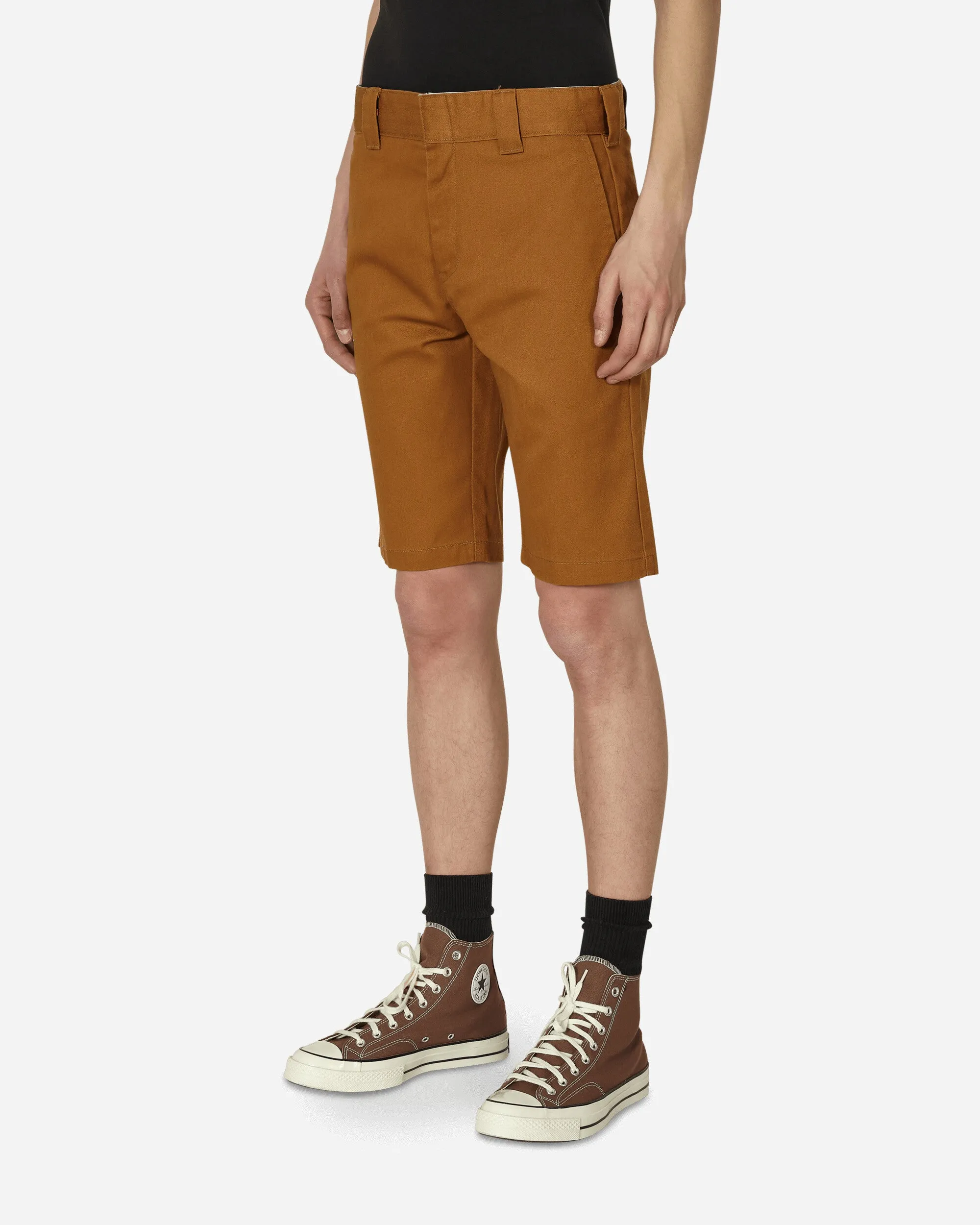 Comfortable Wide Waist Knitwear Reconsidering Slim Fit Shorts Brown