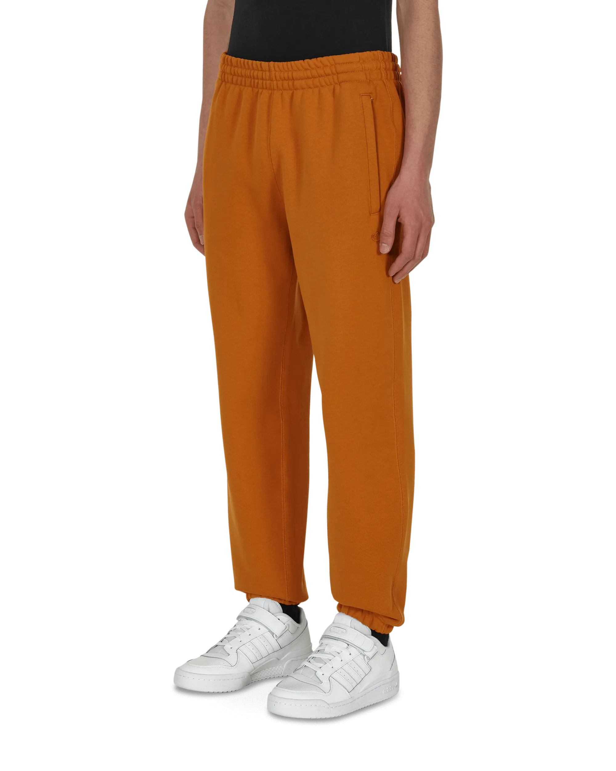 Gathered Waist Look Welt Pockets Adicolor Trefoil Sweatpants Orange