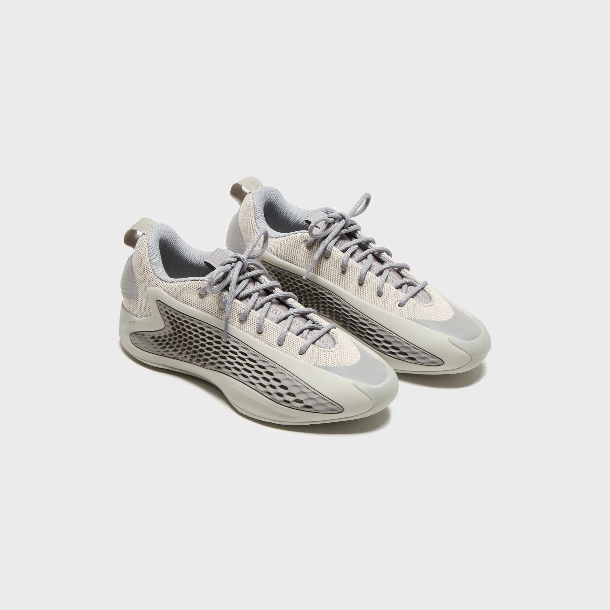 Adidas Ae 1 Low - Metallic Grey / Dove Grey / Cloud White Soft Sole Slippers Comfort Engineering