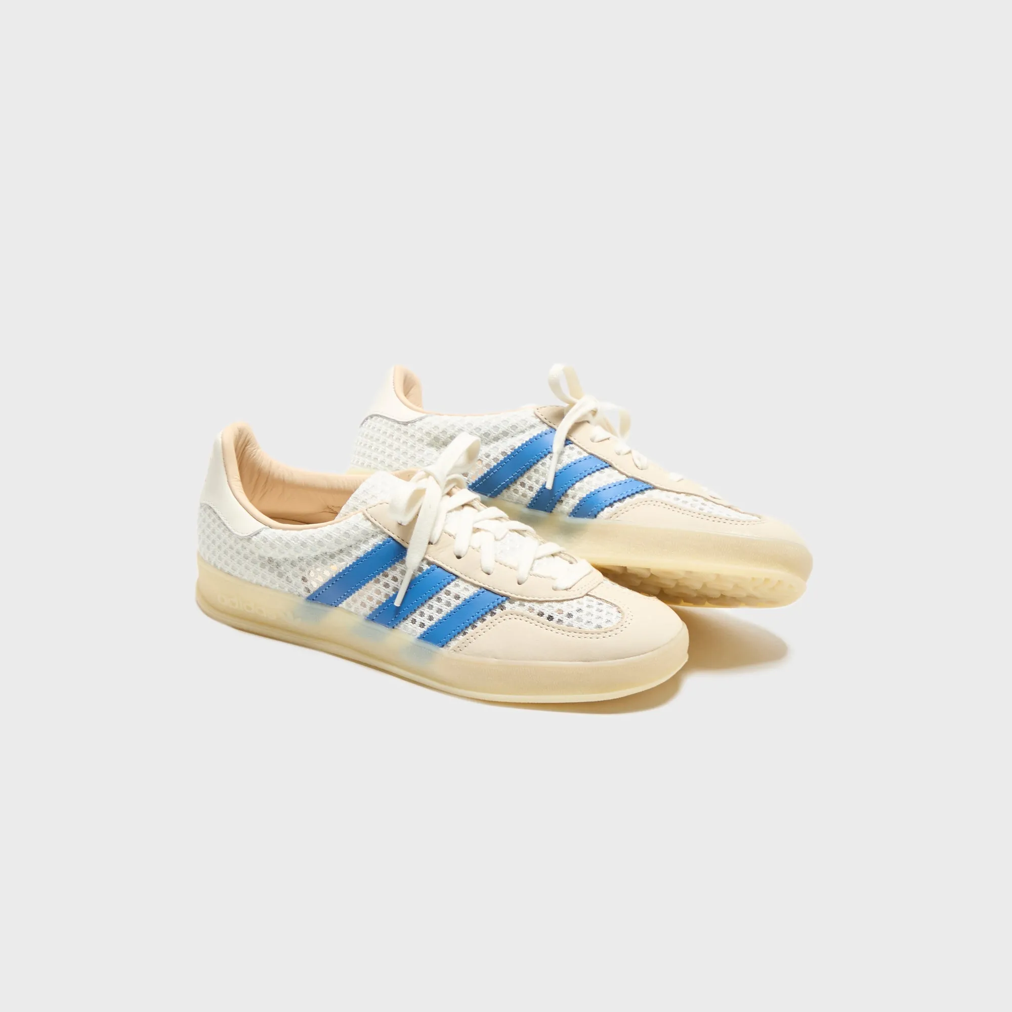 President's Day Sale Keep Going Strong Adidas Gazelle Indoor - Off White / Focus Blue / Warm Vanilla