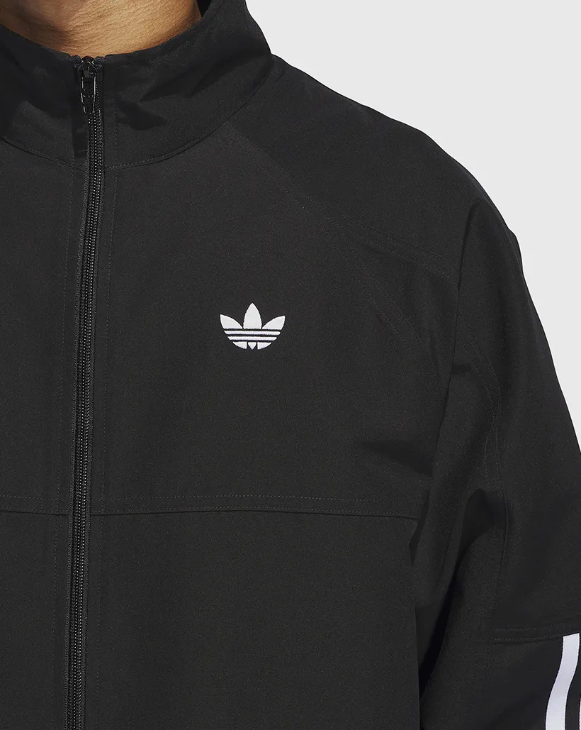 Adidas Gazelle Track Jacket - Black/White Tagless Label Rhombus