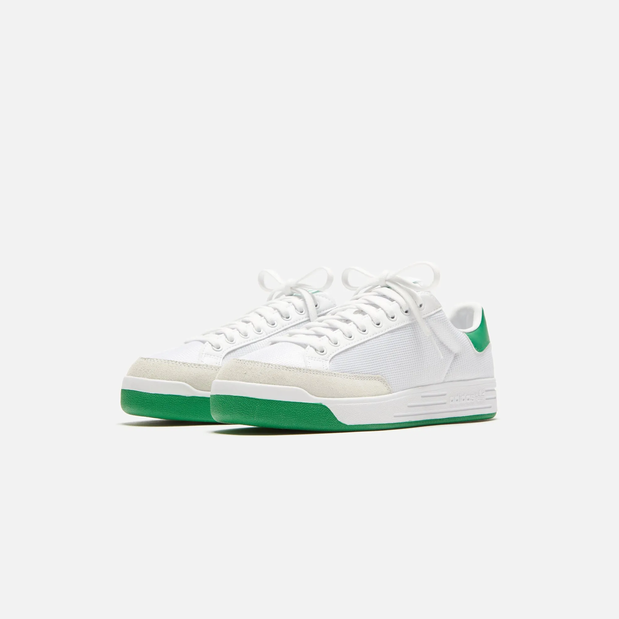 Serging Stitching Adidas Rod Laver - White / White / Green