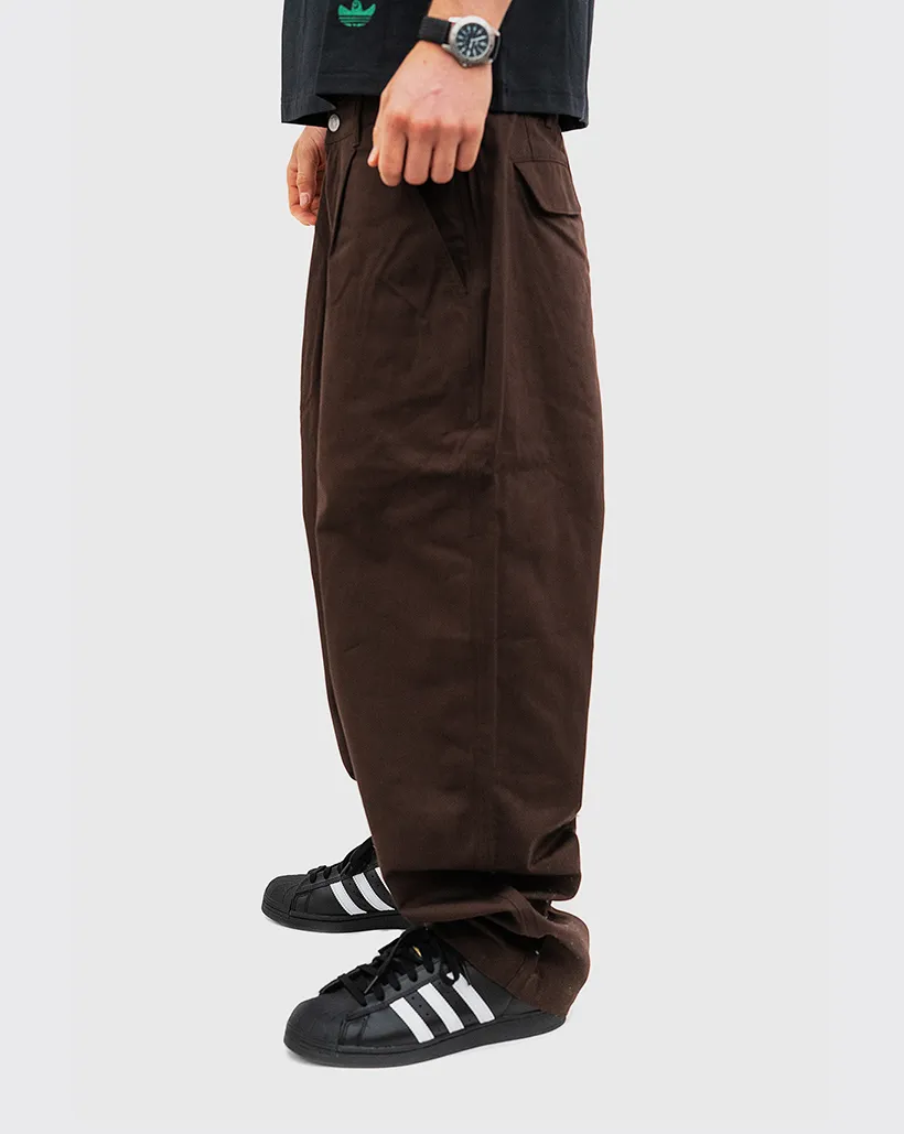 Adidas Shmoofoil Cs Pant - Brown Comfort And Striped Full Grain