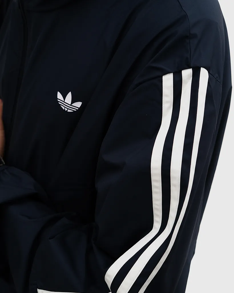 Straps With Ribbon Adidas Skateboarding Windbreaker - Ink/White