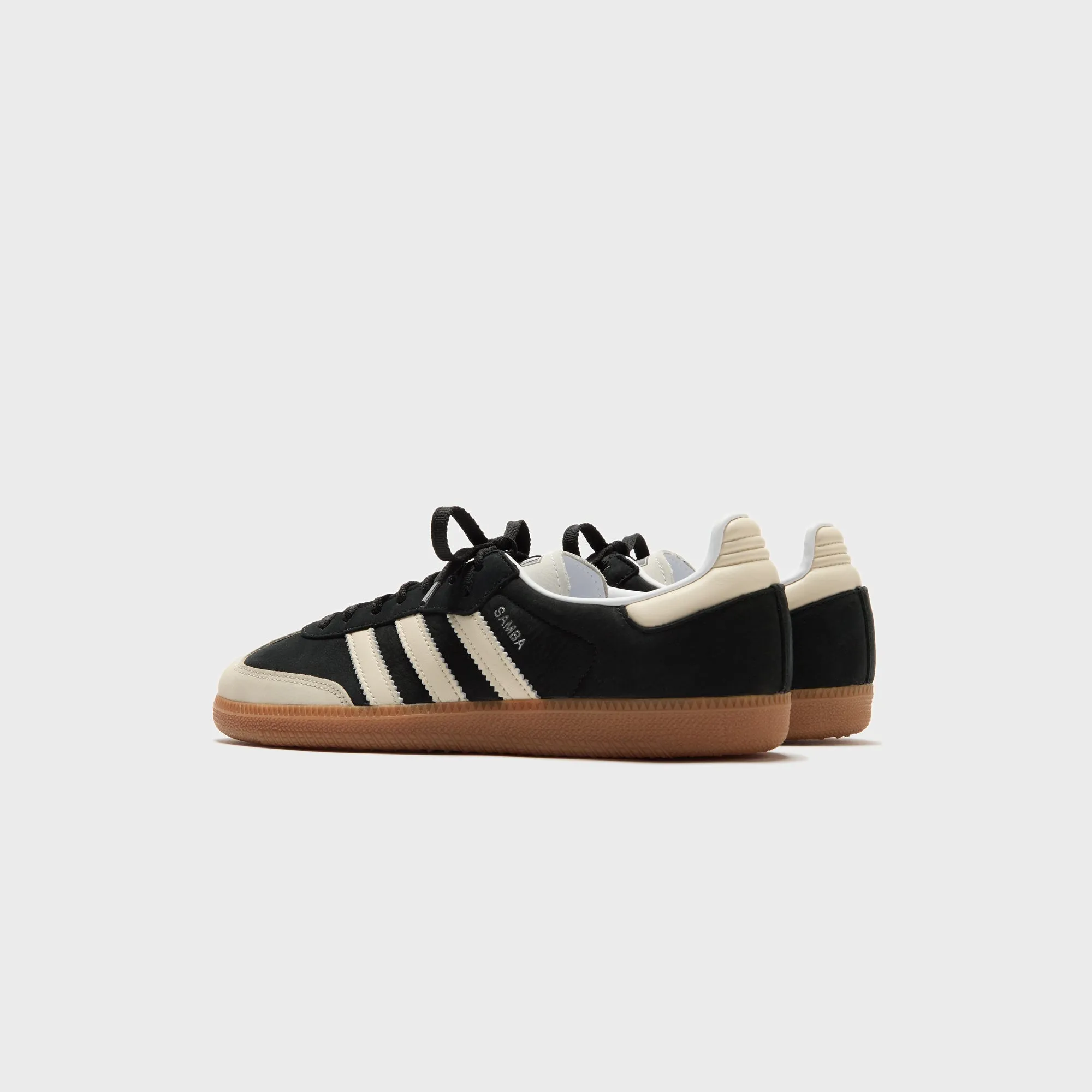 Adidas Wmns Samba Og - Core Black / Wonder White / Silver Metallic Wedge Sole Electronic