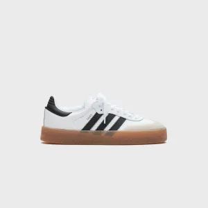 Adidas Wmns Sambae - Cloud White / Core Black / Gold Metallic Comfortable Raindrop Slippers Sign