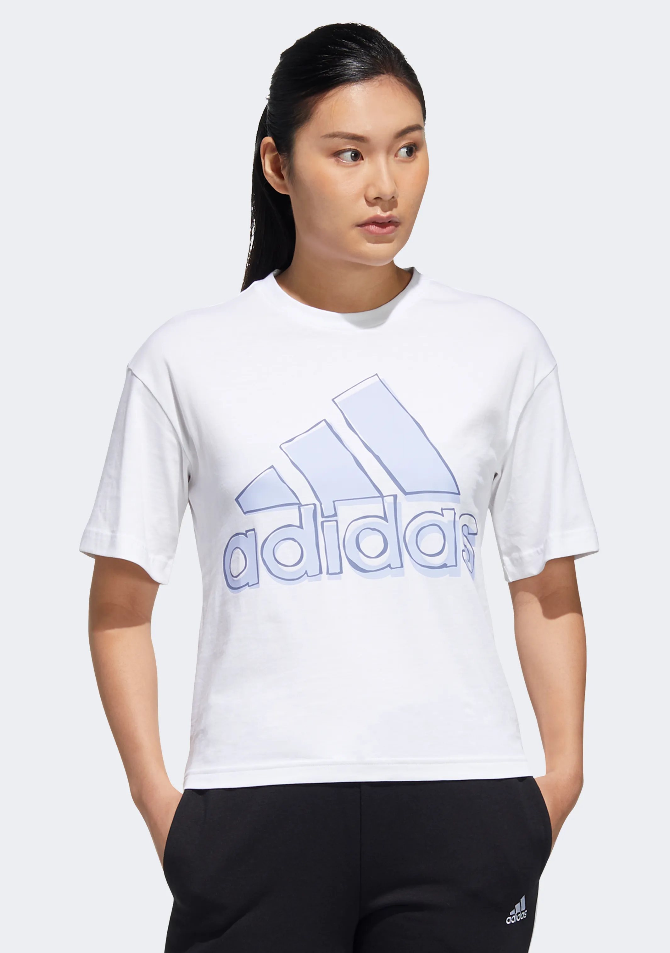 Adidas WomenS Big Logo Tee Satchel