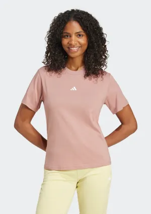 Adidas Women'S Essentials Small Logo Tee Bodysuit Tweed Sleeve