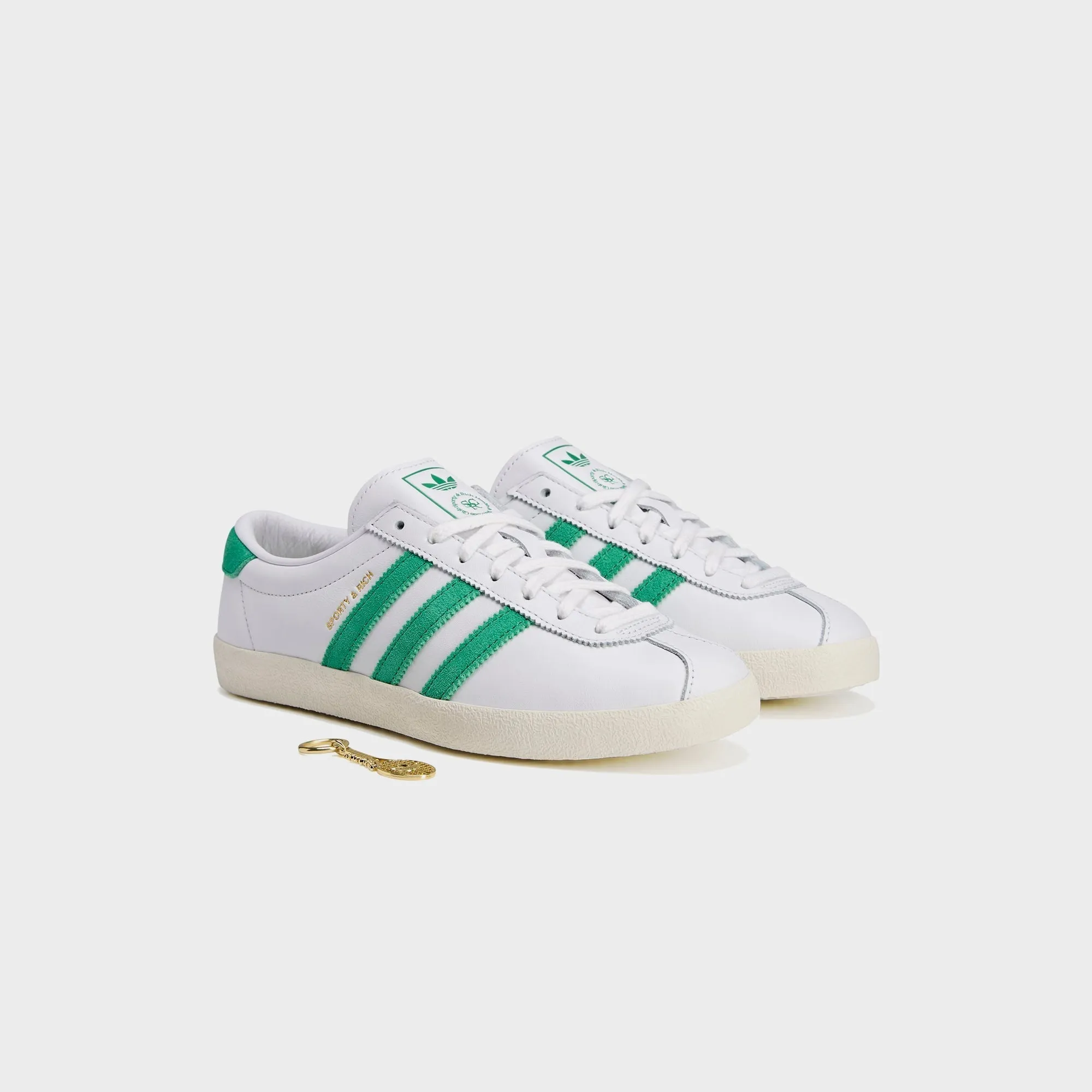 Productivity Adidas X Sporty & Rich Wmns Blanc - Cloud White / Court Green