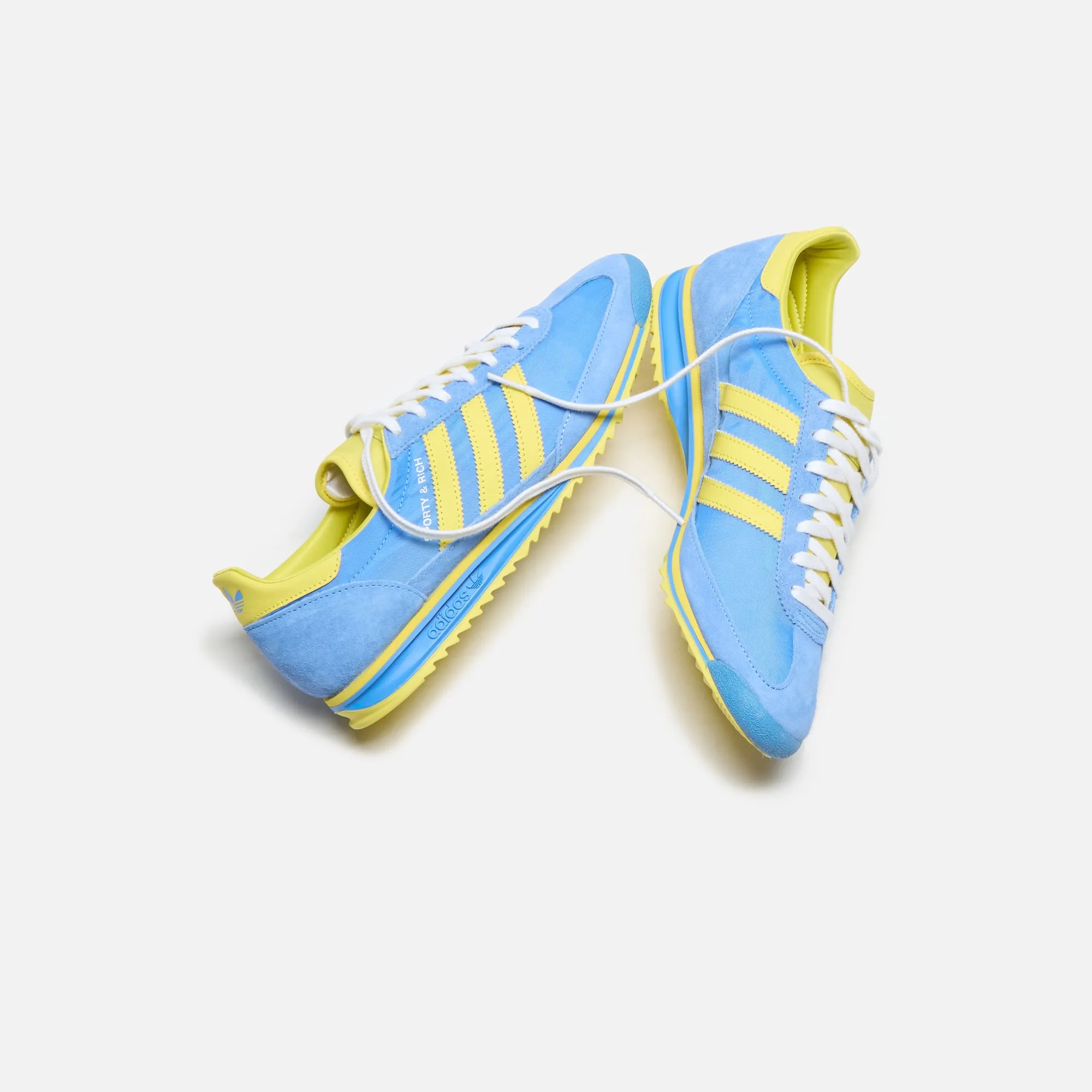 Comfort Restoration Anti-Slip Functionality Adidas X Sporty & Rich Wmns Sl 72 - Real Blue / Light Yellow / Cloud White