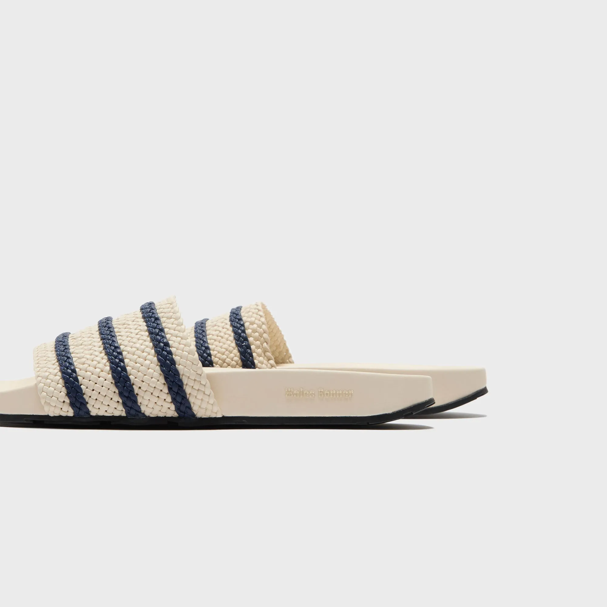 All Eyes on You Empower Your Journey Adidas X Wales Bonner Adilette - Wonder White / Night Indigo
