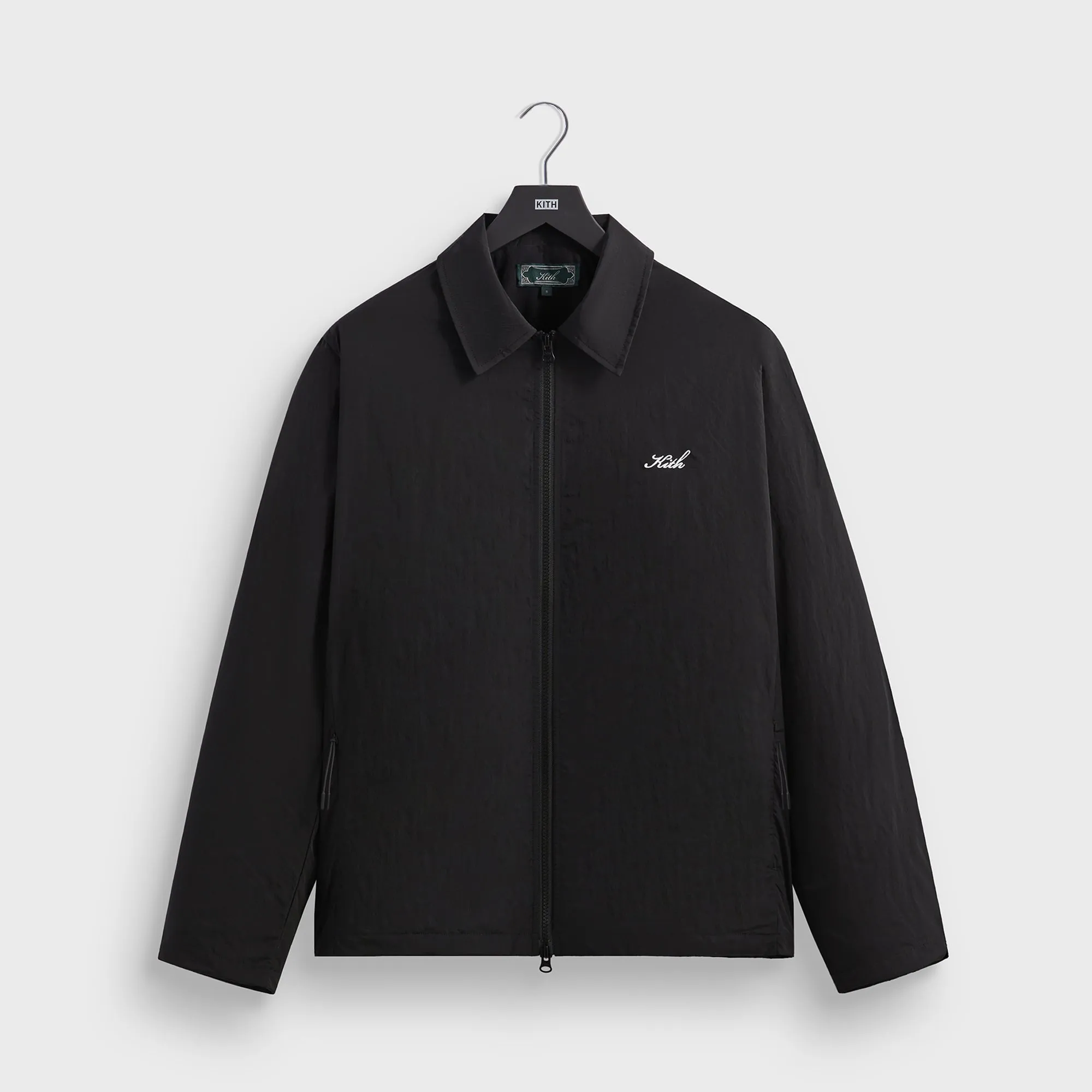 Kith Wrinkle Nylon Jonas Coaches Jacket - Black Comfortable Elastic Forceful