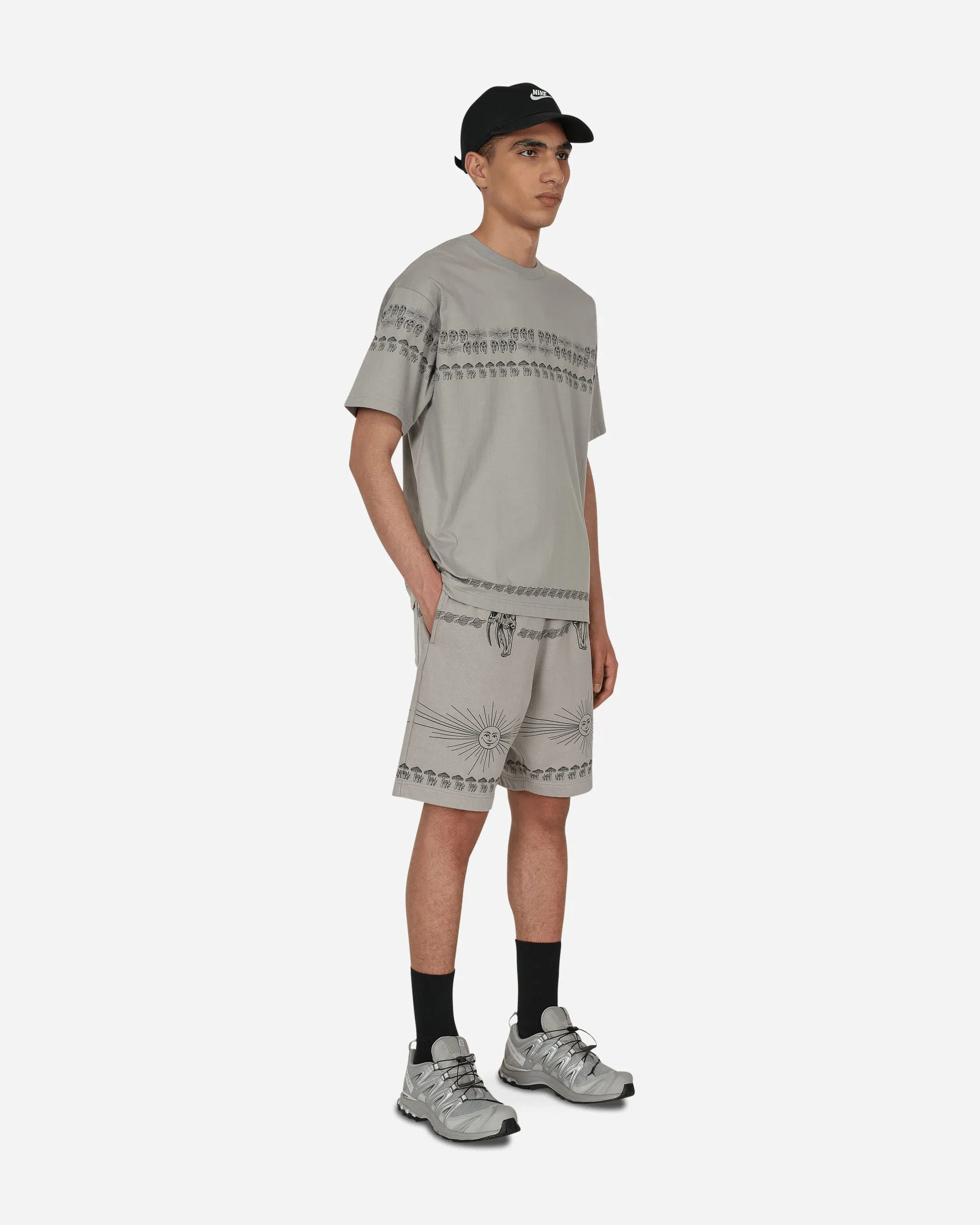 Dr. Woo Sweatshorts Grey Scoop Neck Style