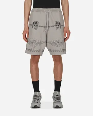 Relaxing Sensation Elastic Stitching Detail Design Dr. Woo Sweatshorts Grey