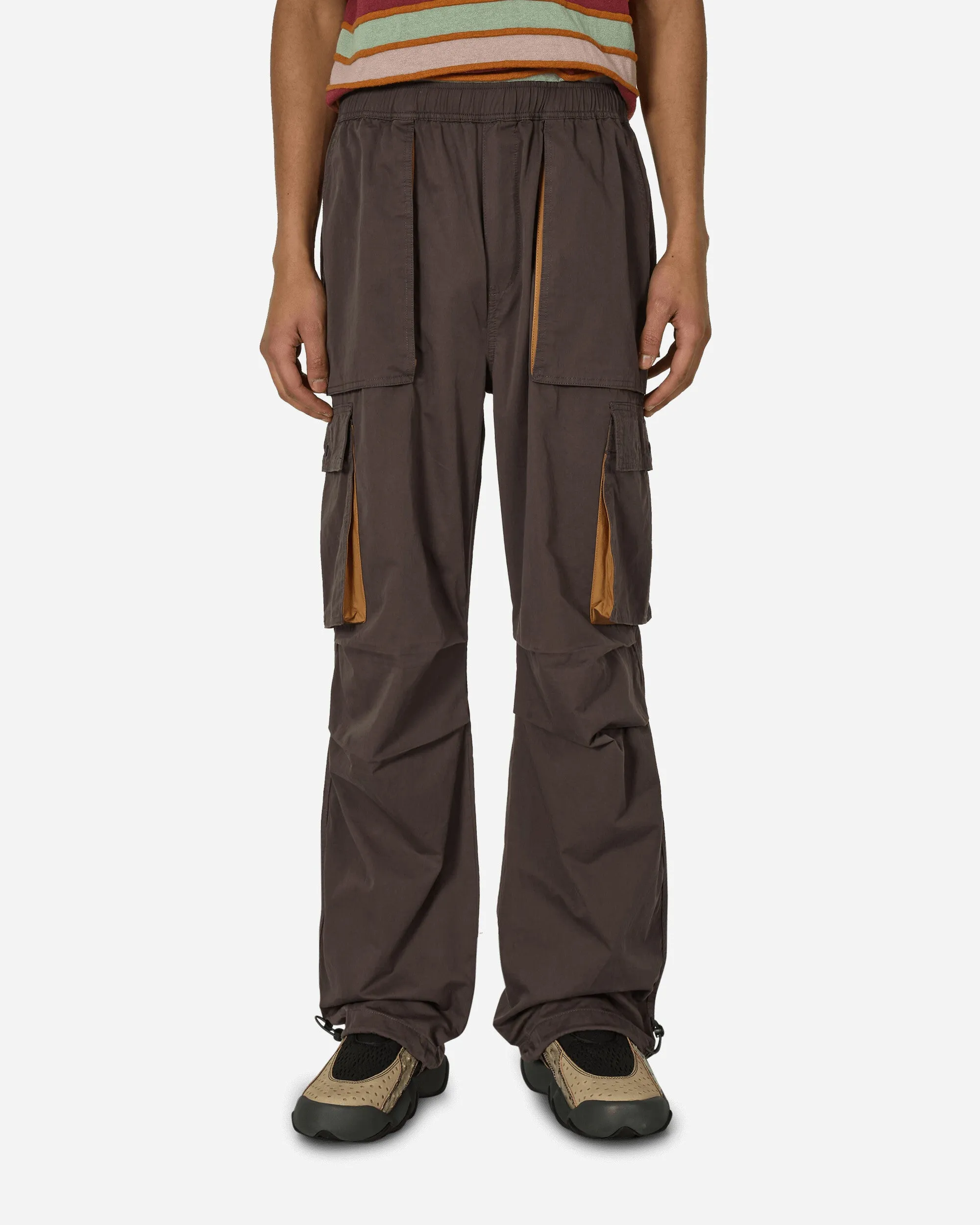 Adjustable Skate Pants Brown Straps With Buttons Soft Fabric"