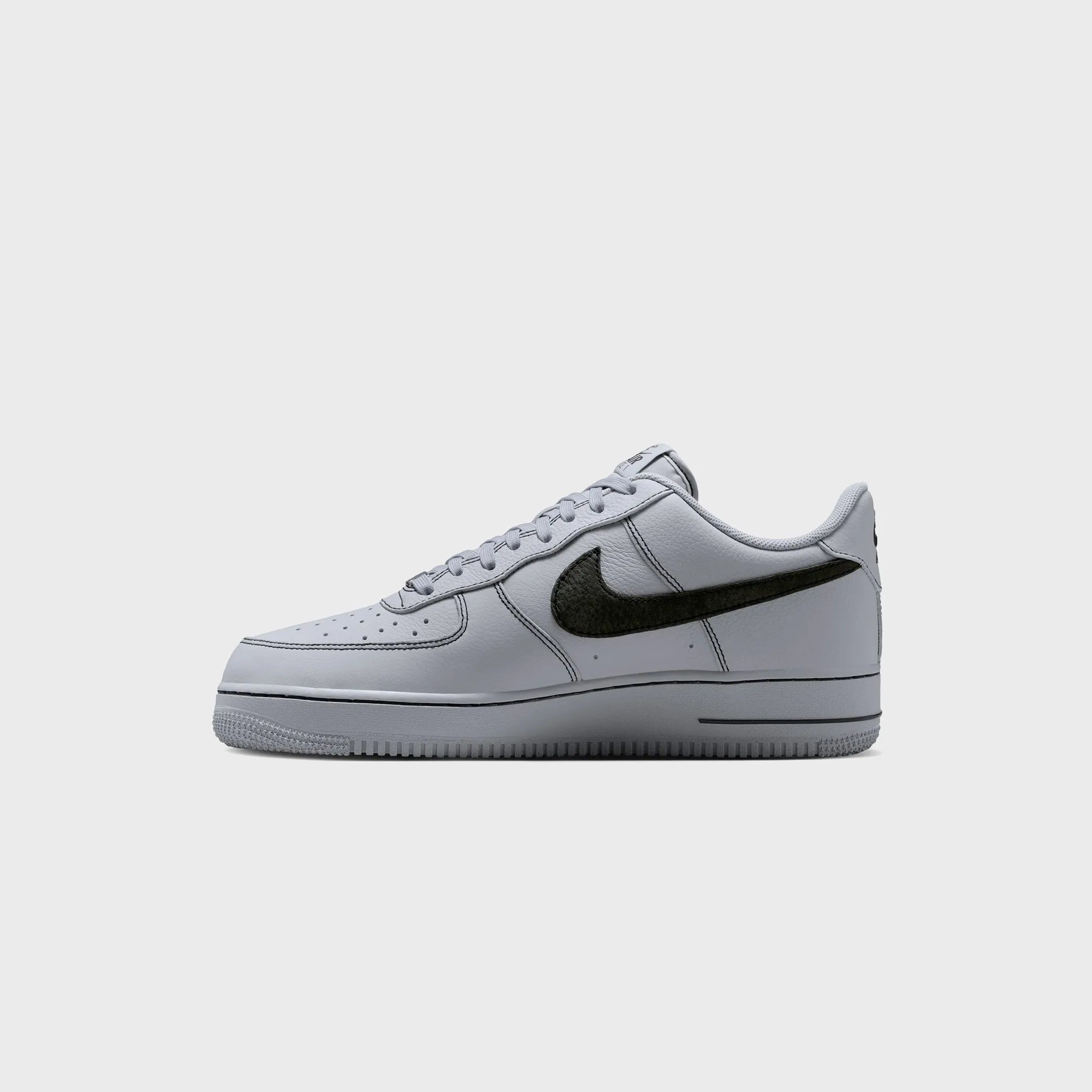 Nike Air Force 1 '07  Lv8 - Wolf Grey / Black Powder Coated Mid Calf Boot Style