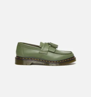 Adrian Yellow Stitch Leather Tassle Mens Loafers - Green Triple - Stitched Comfortable Wrapping