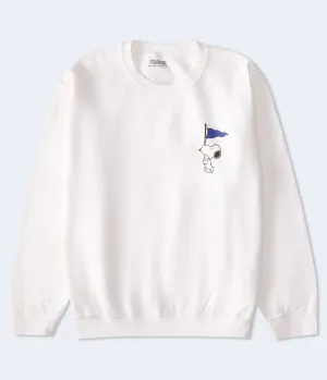 Sweat à capuche Aeropostale avec motif Snoopy et drapeau