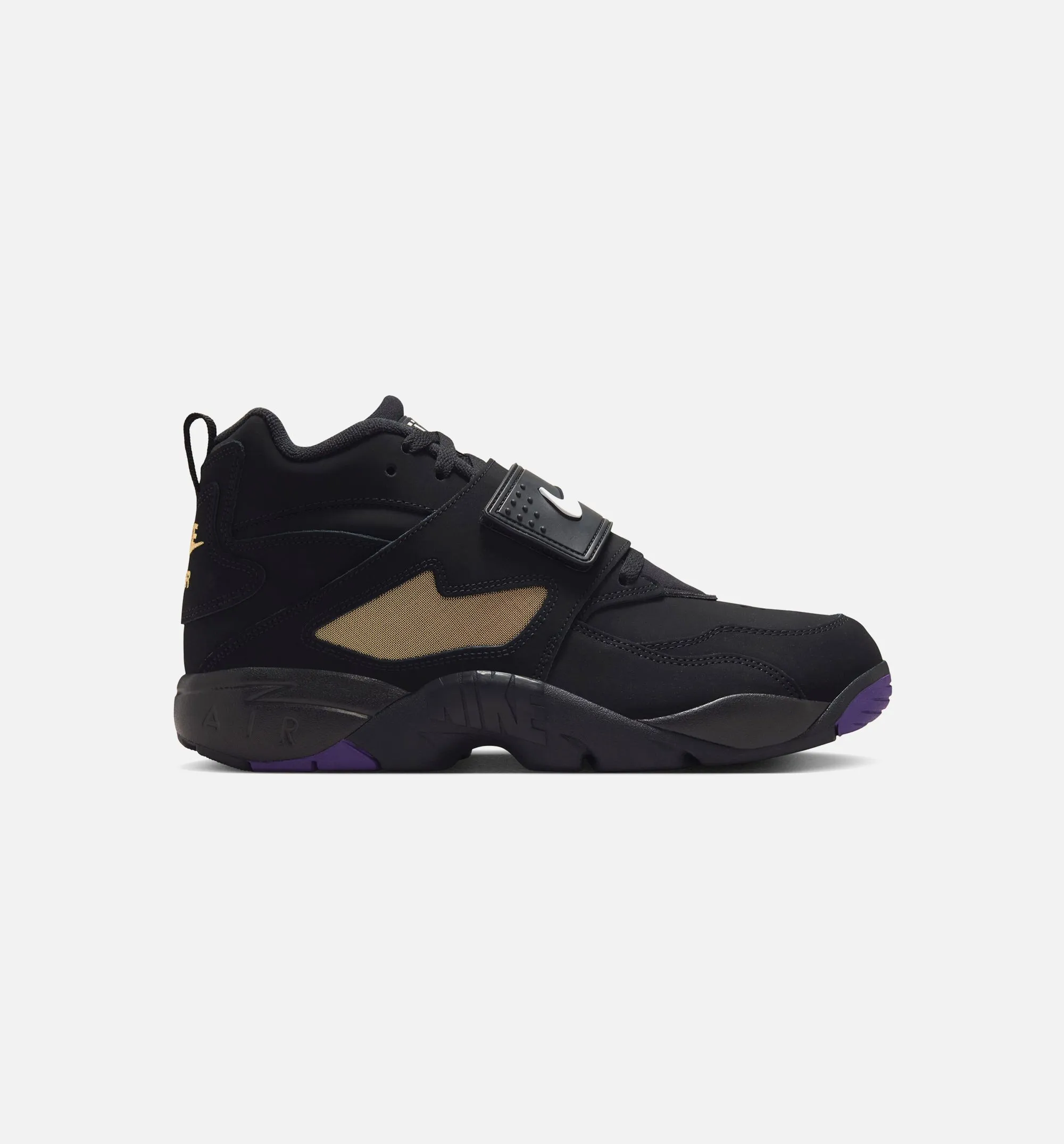 Closed Toe Fabric Air Diamond Turf Mens Lifestyle Shoe - Black/White/Club Purple/Metallic Gold