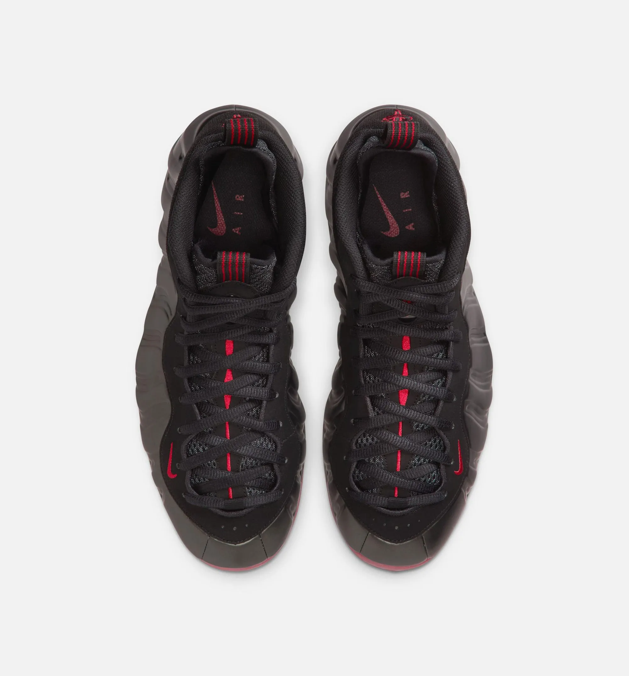 Ventilated Layout Design Design Circular Air Foamposite One Mens Lifestyle Shoe - Black/Varsity Red