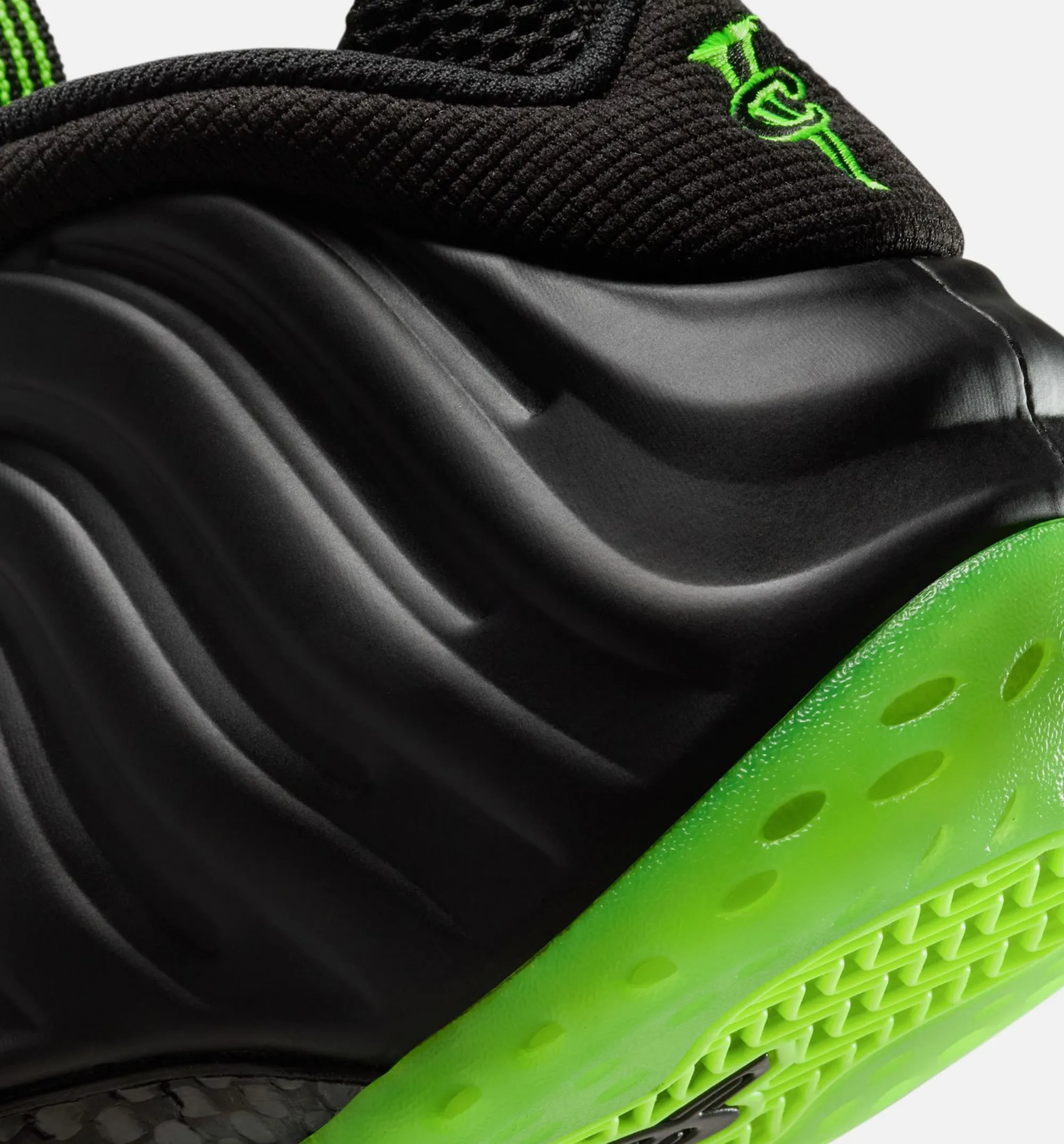 Closed-Toe Style Air Foamposite One Mens Lifestyle Shoe - Black/Volt