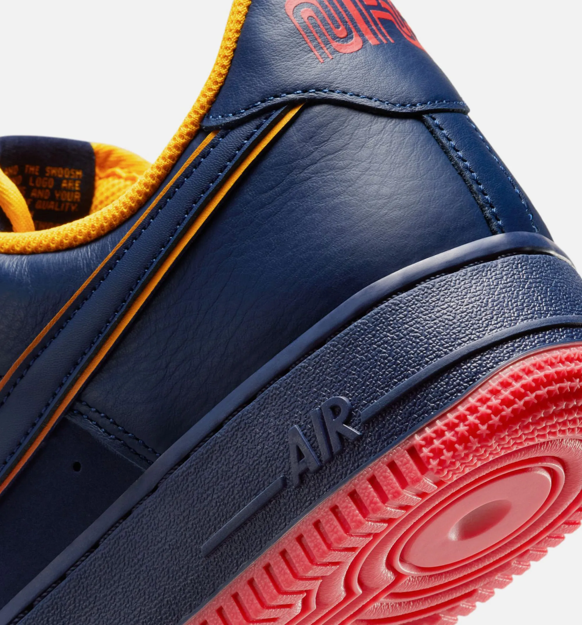 Elastic Thread Air Force 1 '07 Lv8 Mens Lifestyle Shoe - Navy/Red/Yellow