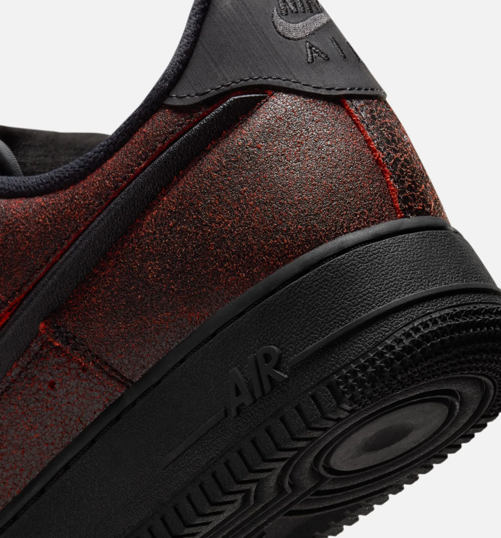 EVA Midsole Performance Traction Specification Air Force 1 Low Halloween Mens Lifestyle Shoe - Black/Crimson