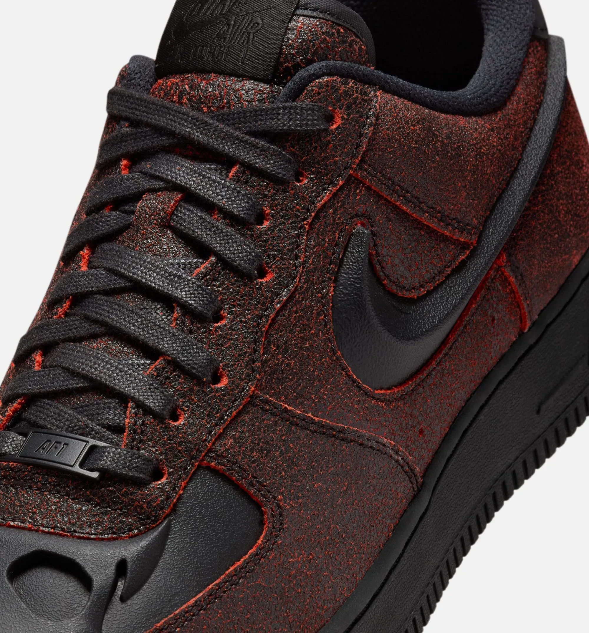 Yoga Flats Air Force 1 Low Halloween Mens Lifestyle Shoe - Black/Crimson