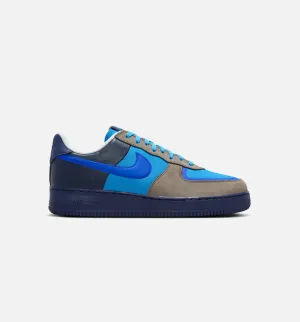 Alligator Skin Comfortable Footwear Comfort Air Force 1 Low X Stash Soft Grey And Harbor Blue Mens Lifestyle Shoe - Soft Grey/Harbor Blue/Varsity Royal