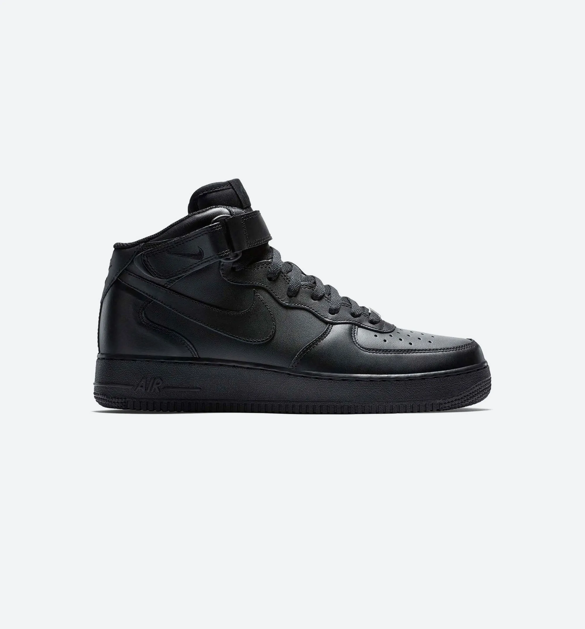 Air Force 1 Mid Mens Lifestyle Shoe - Black Boot Style Strong And Abrasion Resistance