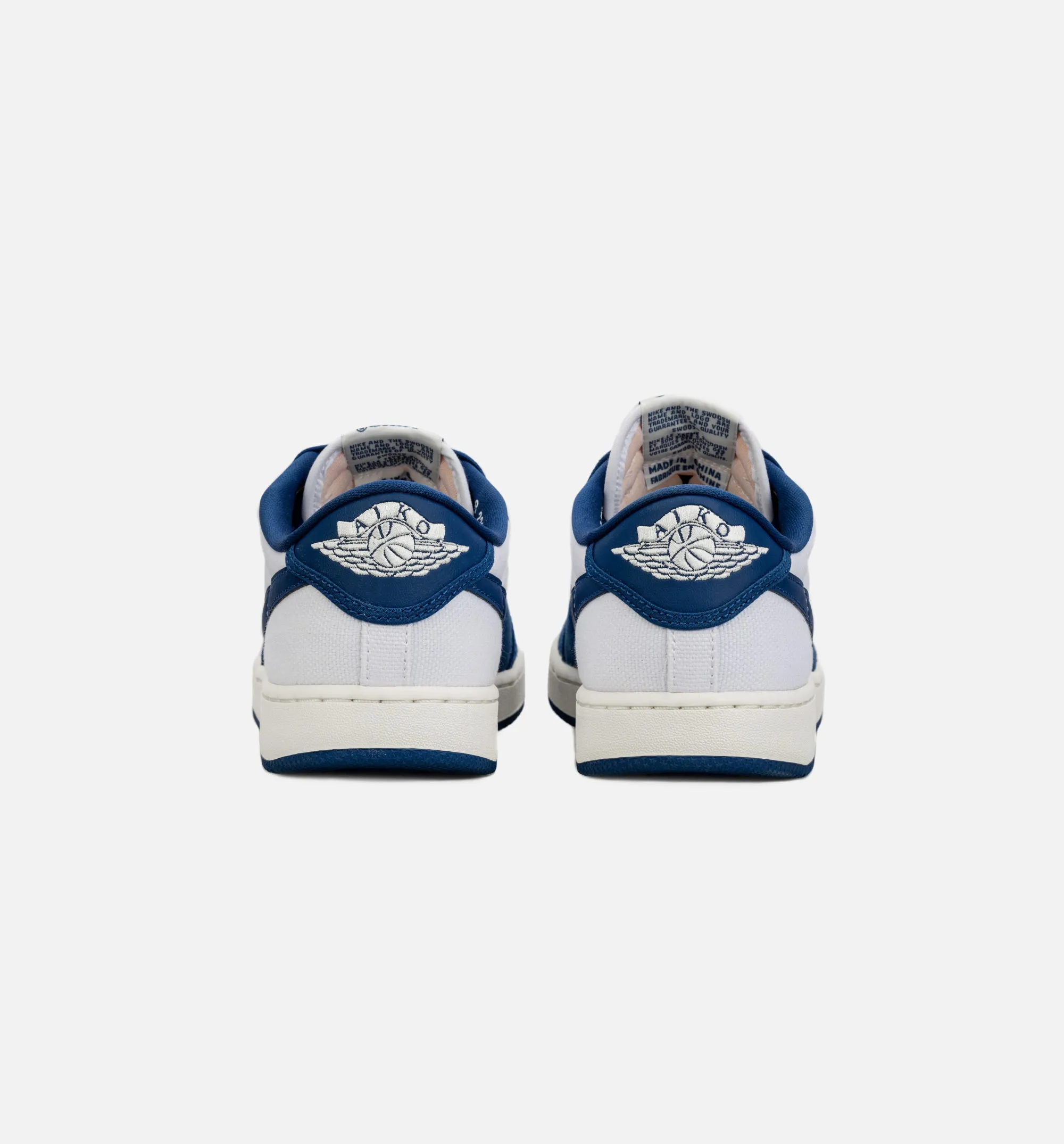 Air Jordan 1 Ko Low Dark Royal Blue Mens Lifestyle Shoe - White/Blue Smooth Edging Design Design