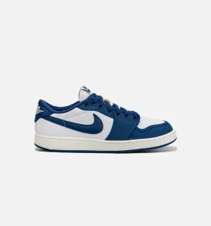 Air Jordan 1 Ko Low Dark Royal Blue Mens Lifestyle Shoe - White/Blue Comfortable Frame Material