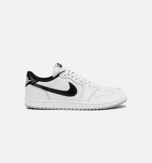 Breathable Lining Material Blend Air Jordan 1 Low 85 Metallic Black Mens Lifestyle Shoe - White/Black/Neutral Grey
