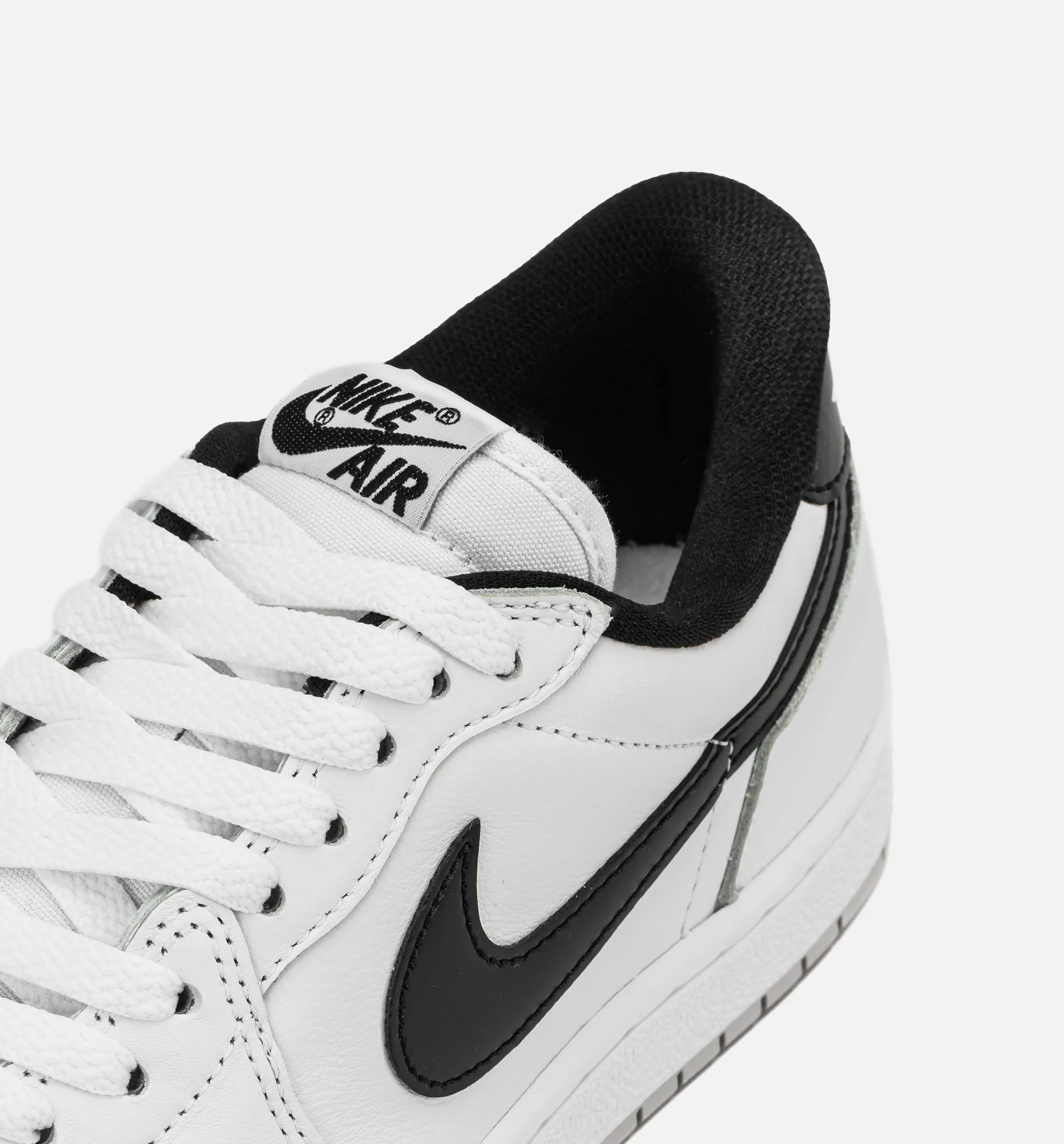 Air Jordan 1 Low 85 Metallic Black Mens Lifestyle Shoe - White/Black/Neutral Grey Natural Bend Comfort Confidence Level Assessment Method