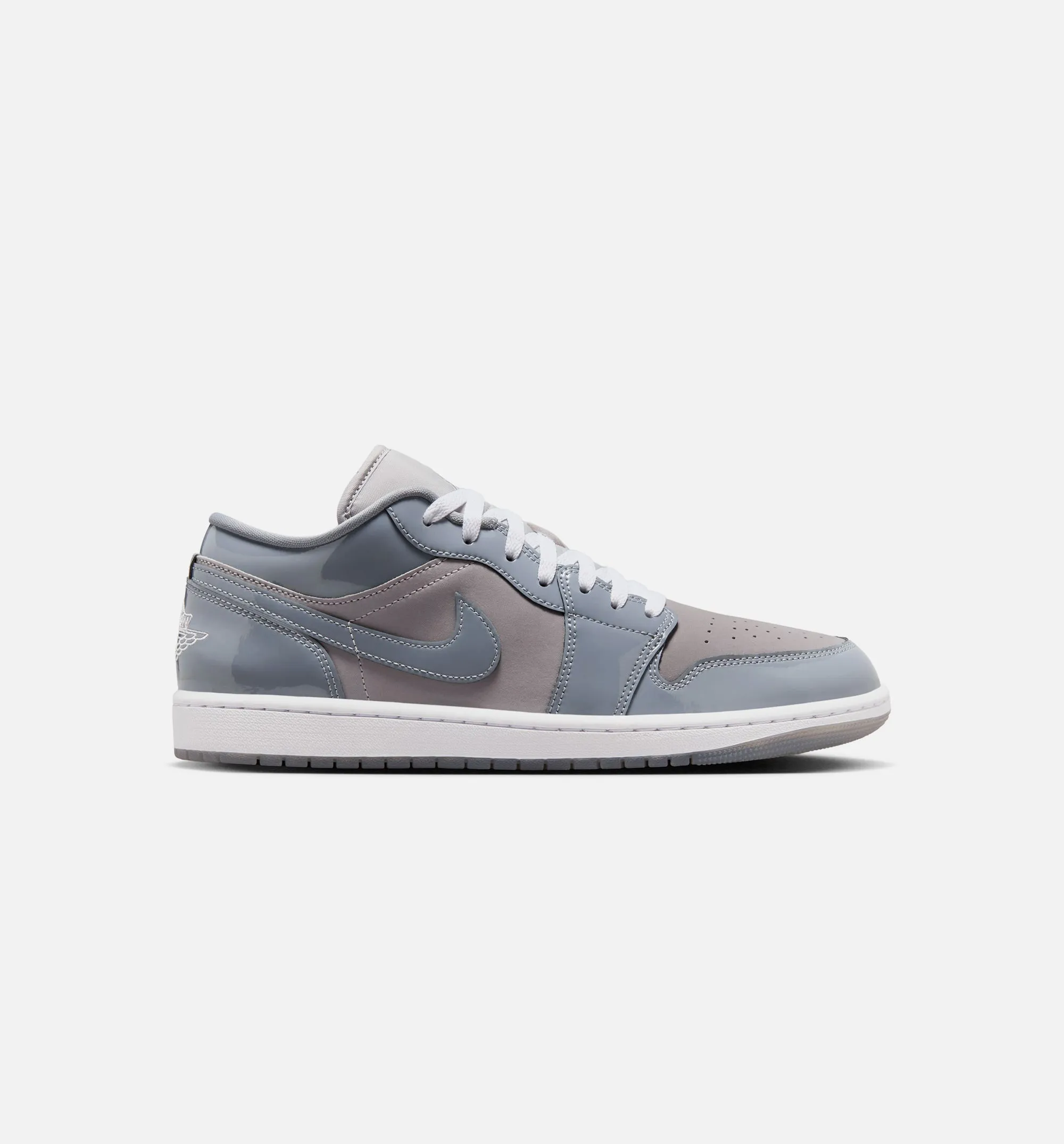 Air Jordan 1 Low Cool Grey Mens Lifestyle Shoe - Medium Grey/White/Cool Grey Wear Resistant Outsole Comfort Public