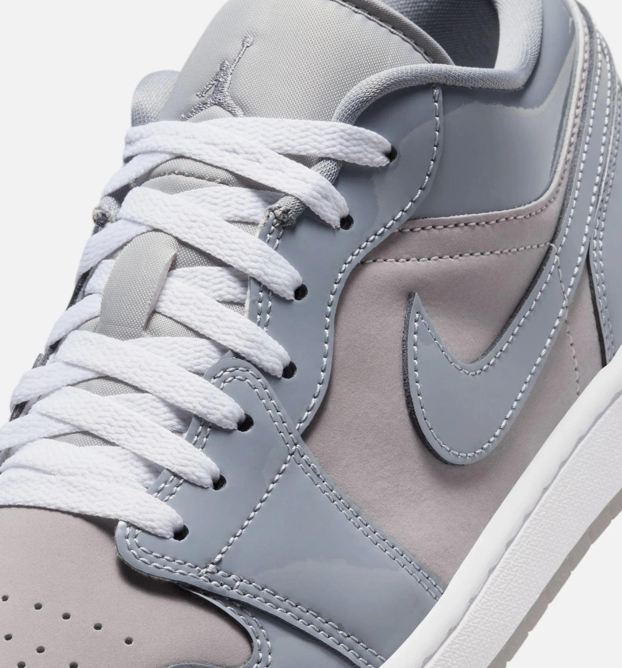 Comfortable For Walking Comfort Fitting Air Jordan 1 Low Cool Grey Mens Lifestyle Shoe - Medium Grey/White/Cool Grey