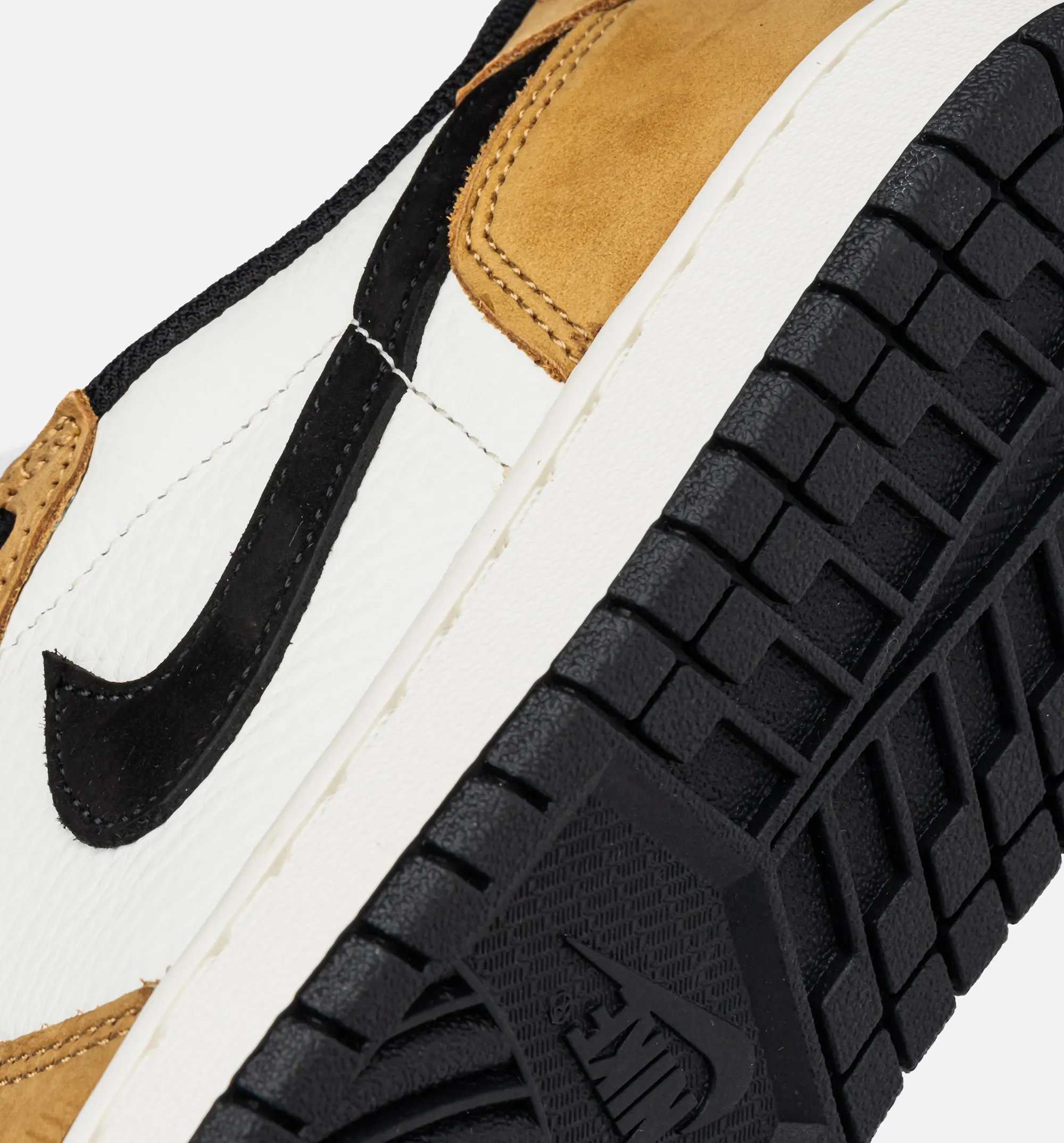 Stretch Fabric Upper Denim Air Jordan 1 Low Og Rookie Of The Year Mens Lifestyle Shoe - Sail/Black/Golden Harvest/Gym Red