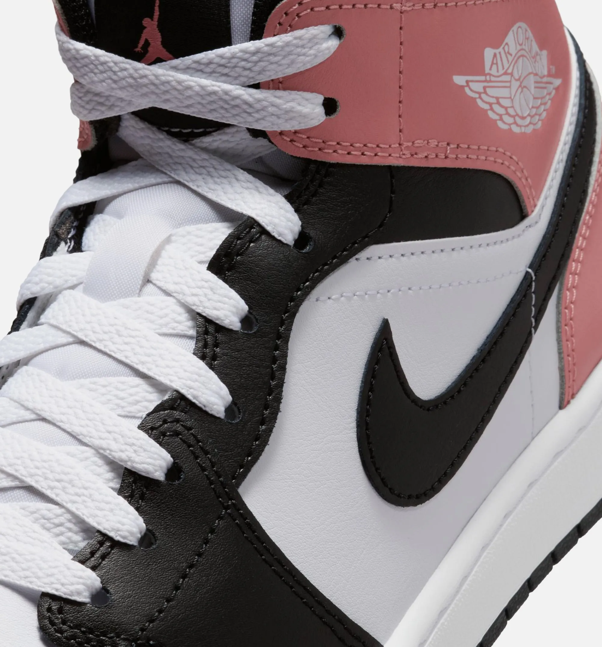 Reversible Air Jordan 1 Mid Mens Lifestyle Shoe - White/Rust Pink/Black