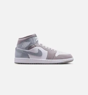 "Rural Flats PS Air Jordan 1 Mid Se Cool Grey Mens Lifestyle Shoe - Cool Grey/Medium Grey