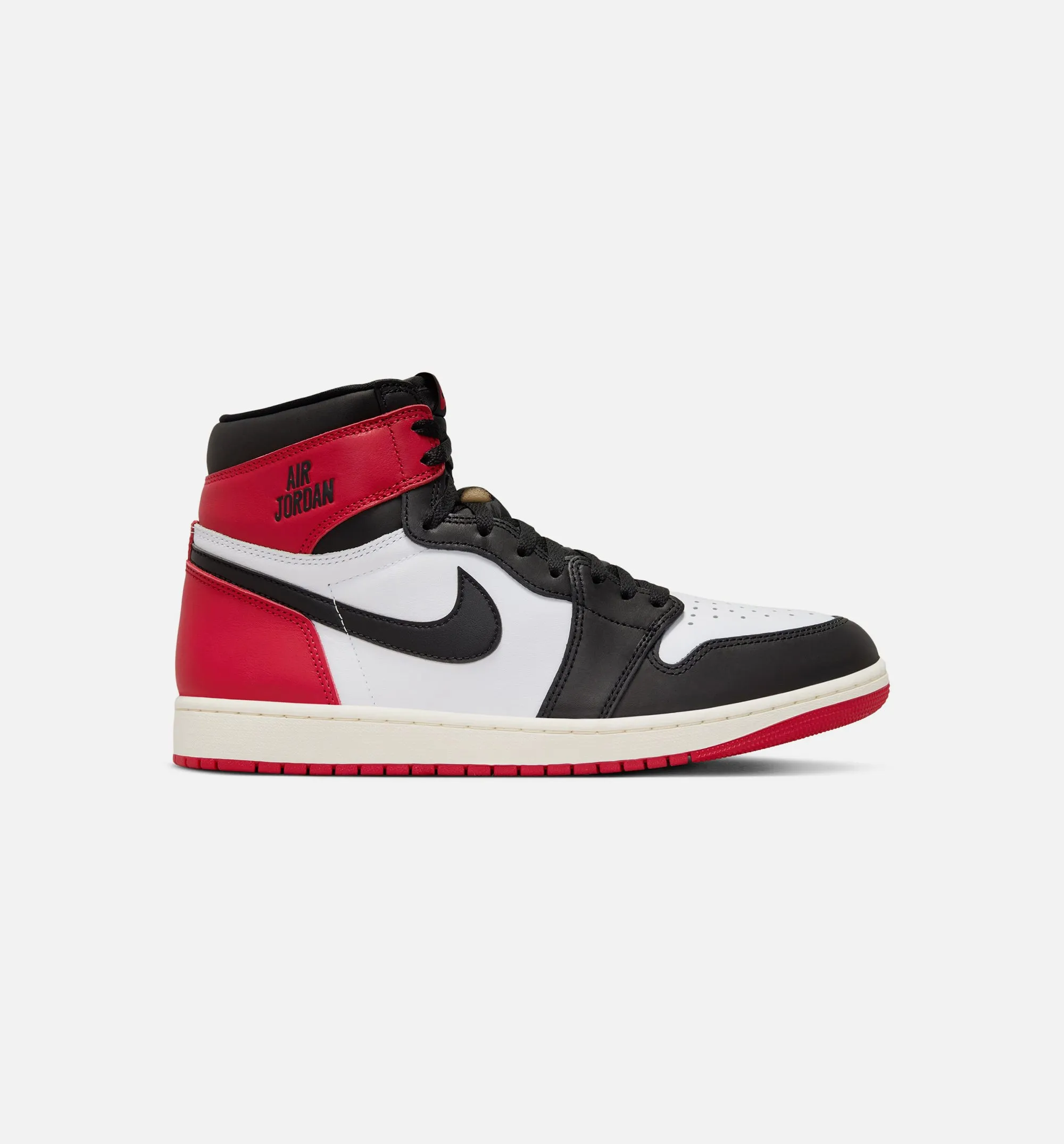 High - Top Stability Air Jordan 1 Retro High Og Black Toe Mens Lifestyle Shoe - White/Black/Varsity Red/Sail